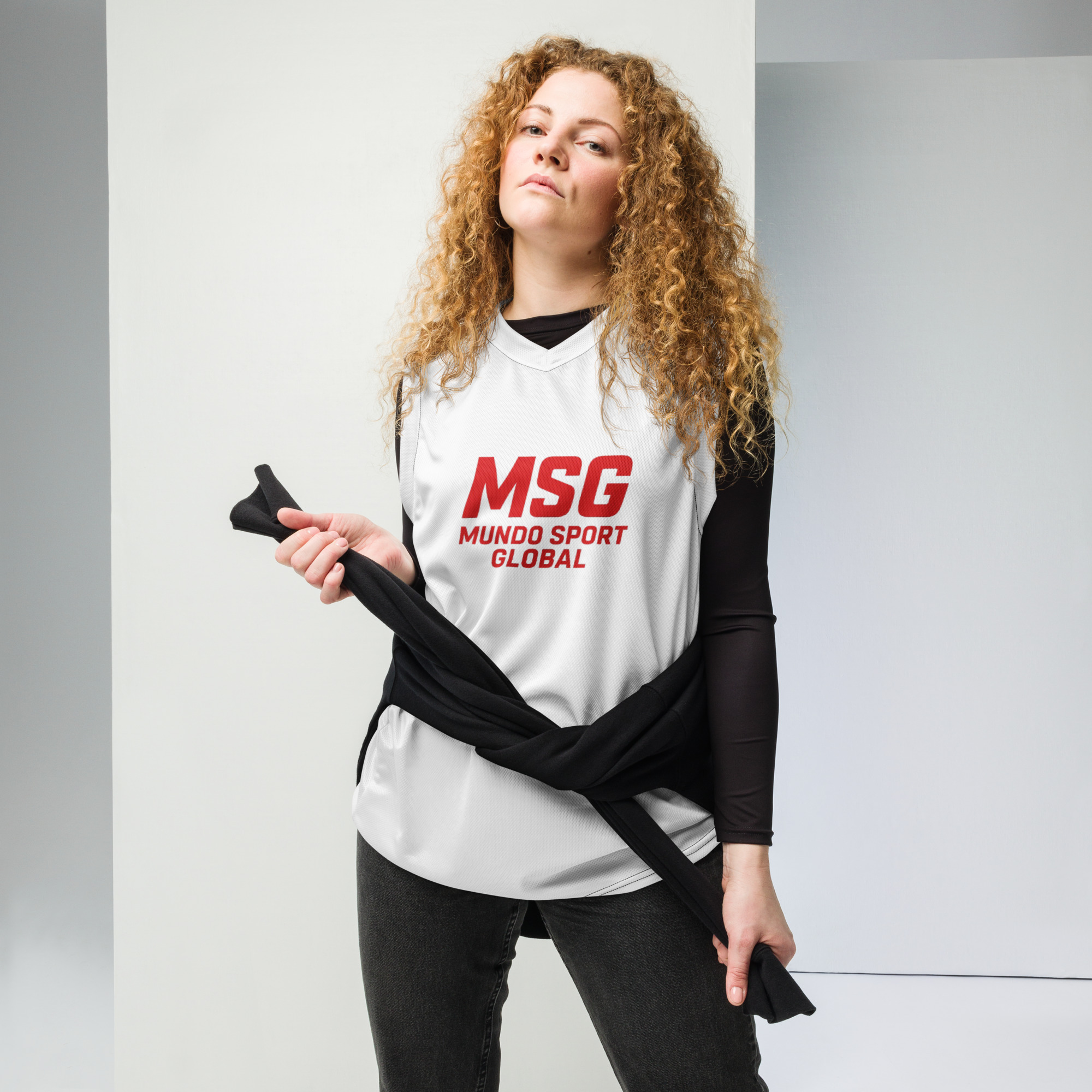 Recycled unisex basketball jersey - Image 5