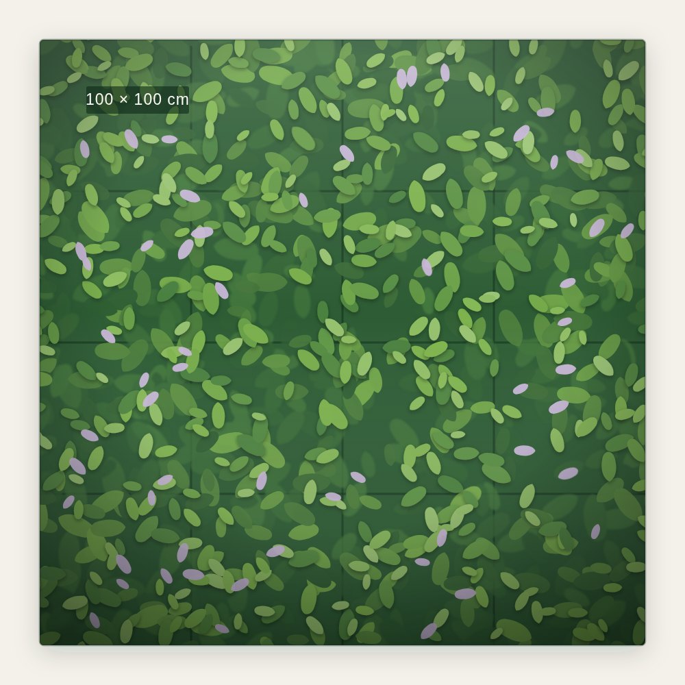 Glicinia artificial colgante: colgante Glicinia: panel vertical de follaje artificial de 100 × 100 cm