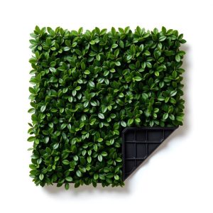 Panel de boj artificial 50x50: panel de jardín vertical de boj artificial de 50x50 cm sobre rejilla