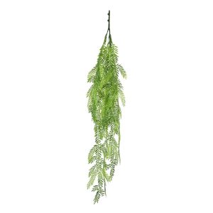 Line Ginebra artificial colgante de hoja fina y plumosa que cae en vertical