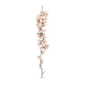 Line Sicilia artificial colgante con un racimo largo de flor rosa pálido